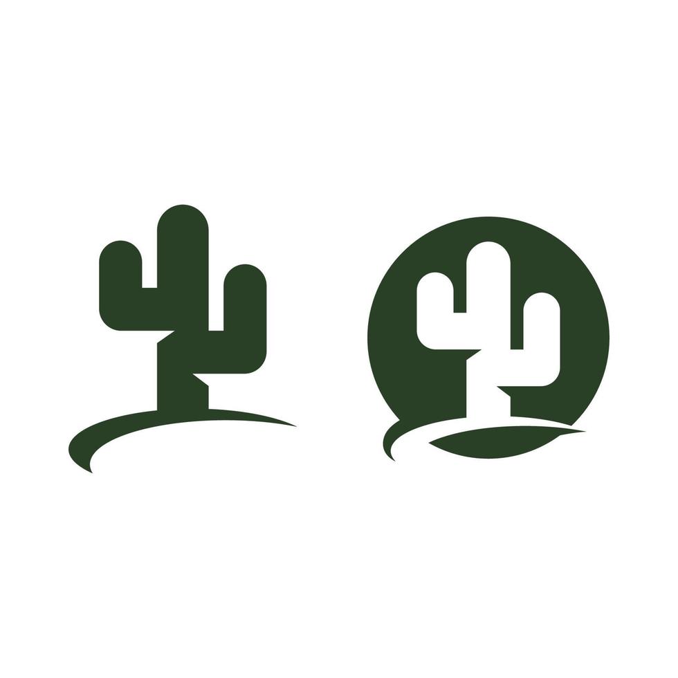 vector de plantilla de diseño de icono de cactus