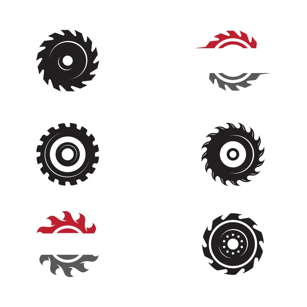 Industrial saw vector illustration icon