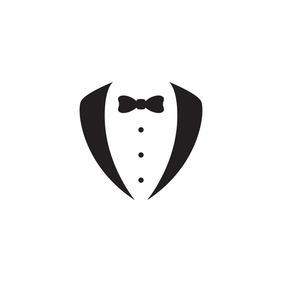 Tuxedo exclusive template vector icon