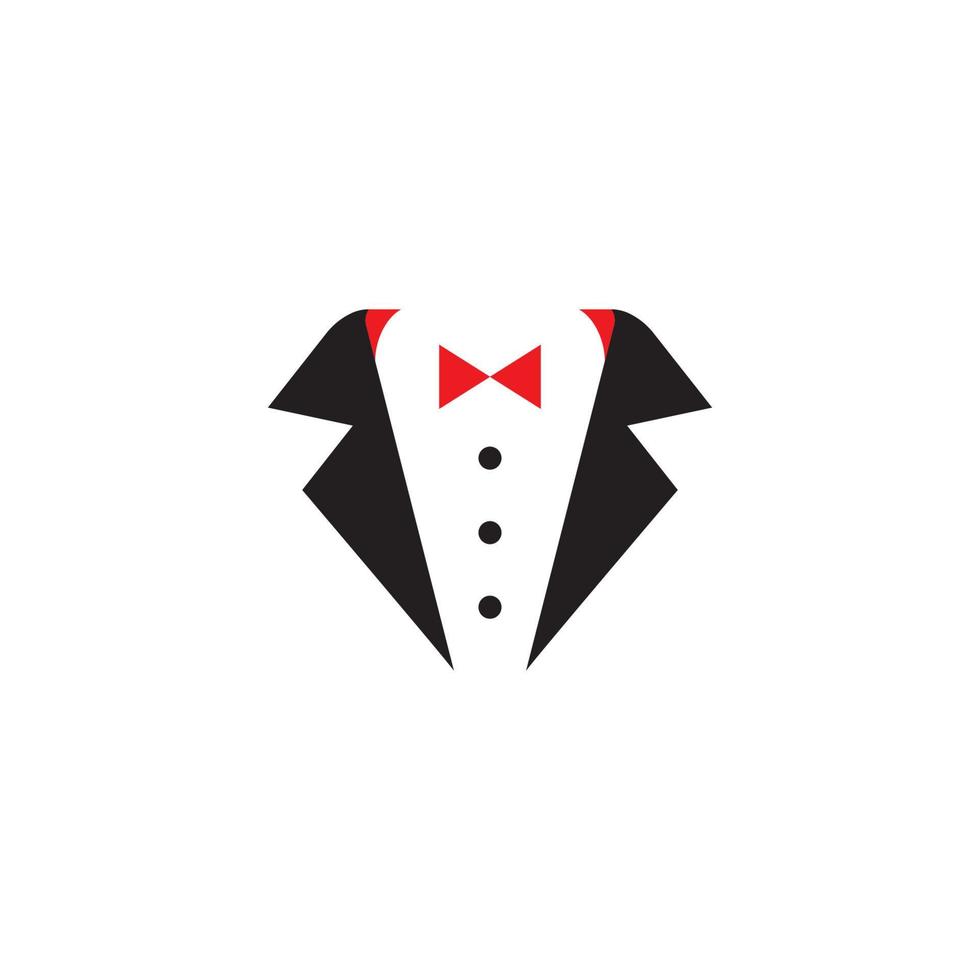 Tuxedo exclusive template vector icon