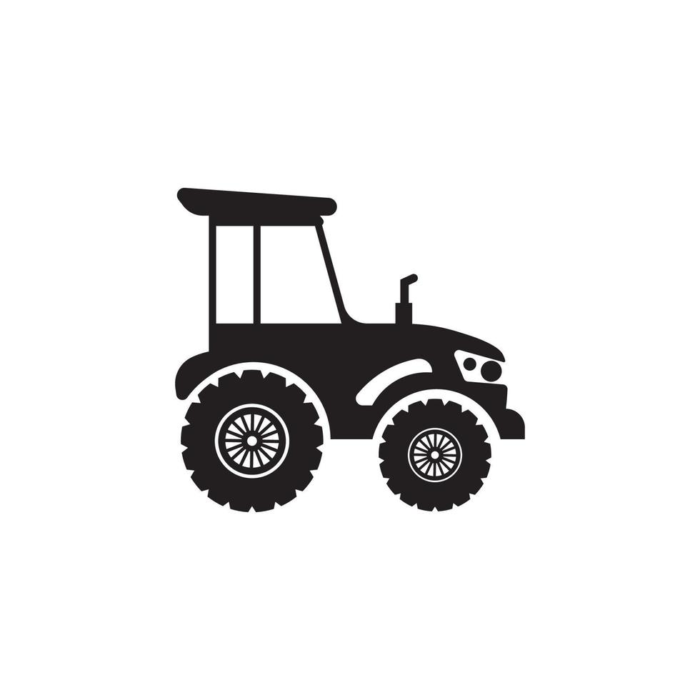 Ilustración de diseño de icono de vector de tractor