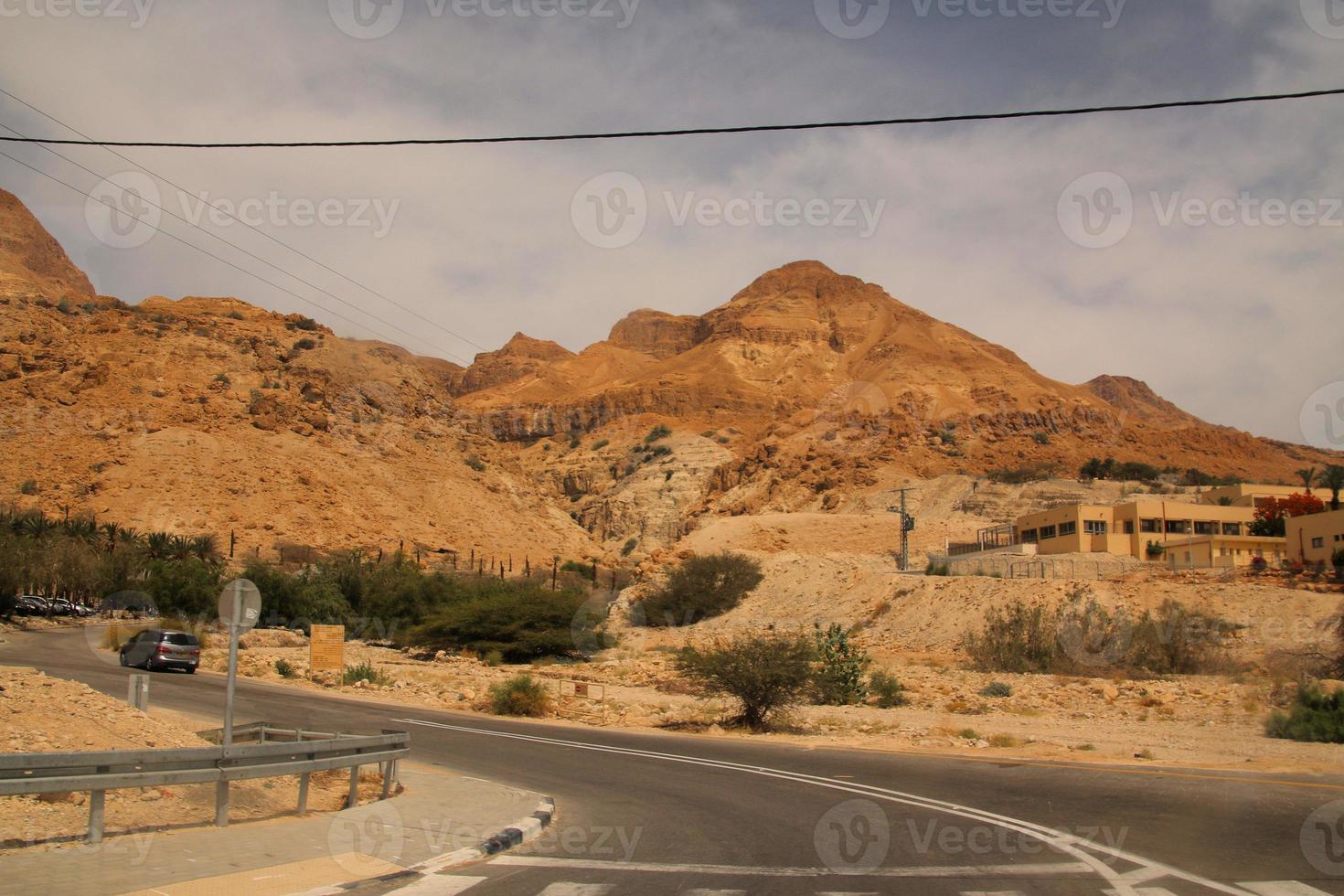 A view of the Judean Desert in Israel photo