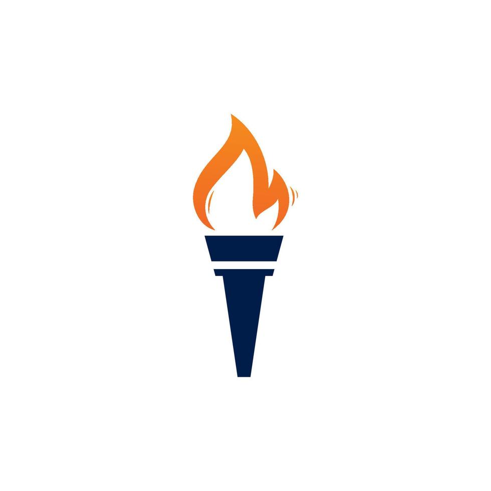Torch vector icon illustration design