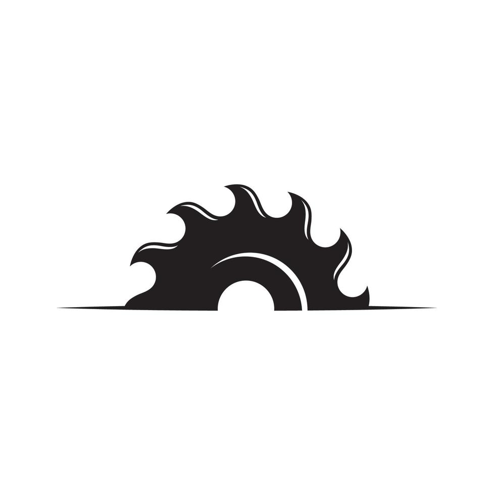 Industrial saw vector illustration icon