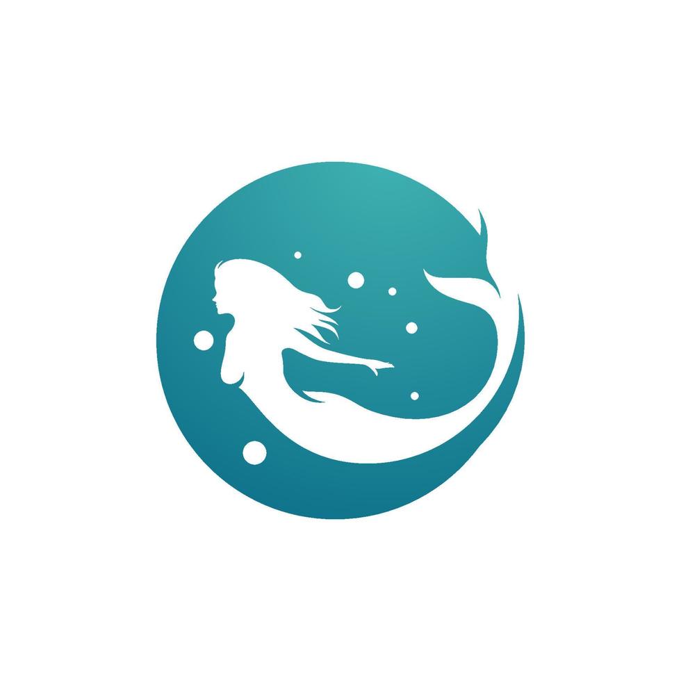 diseño de ilustración de vector de sirena