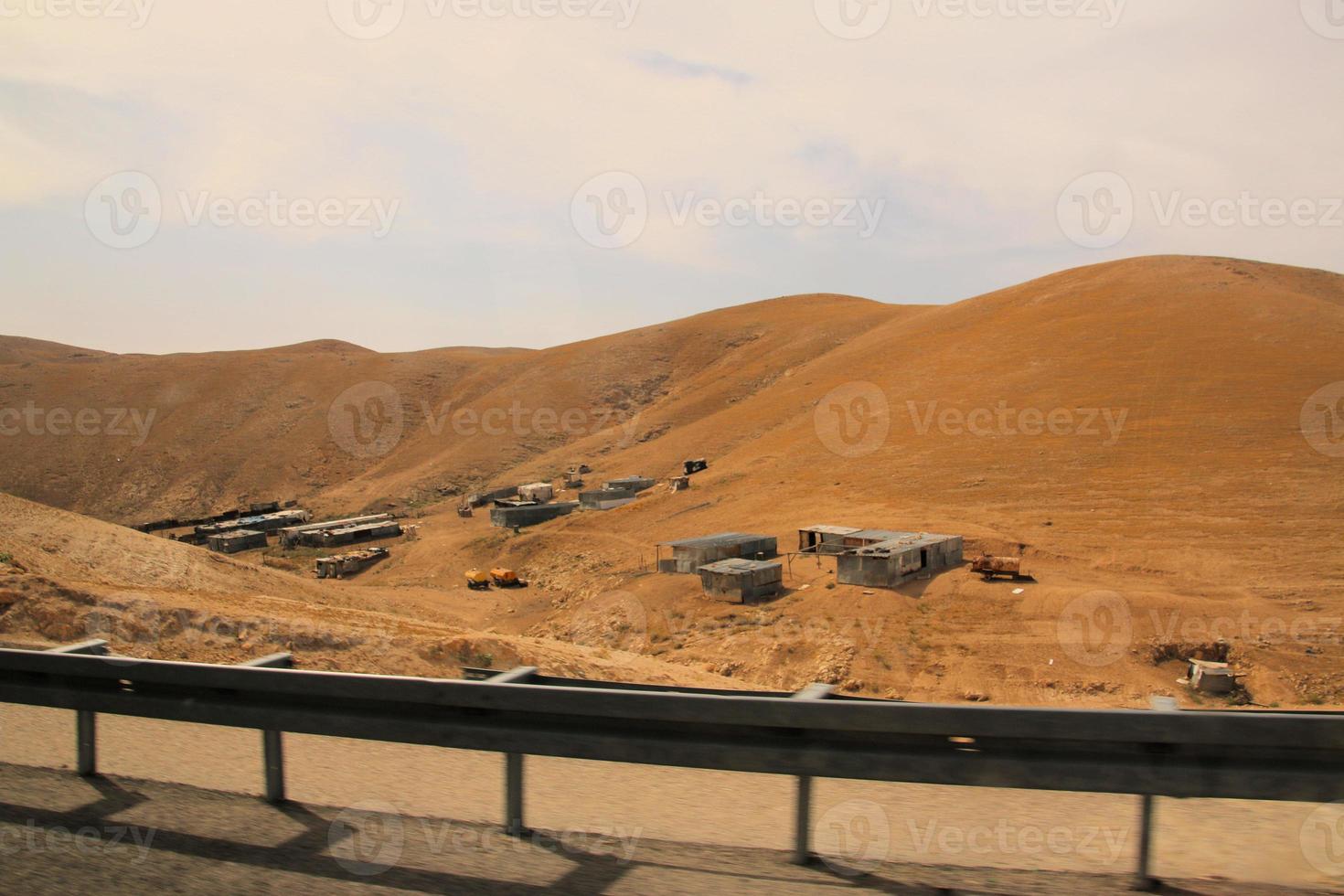 A view of the Judean Desert in Israel photo