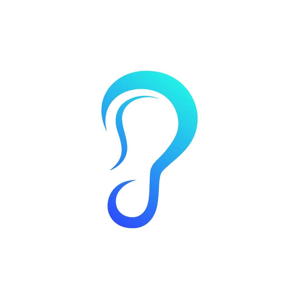 Hearing icon illustration Template vector