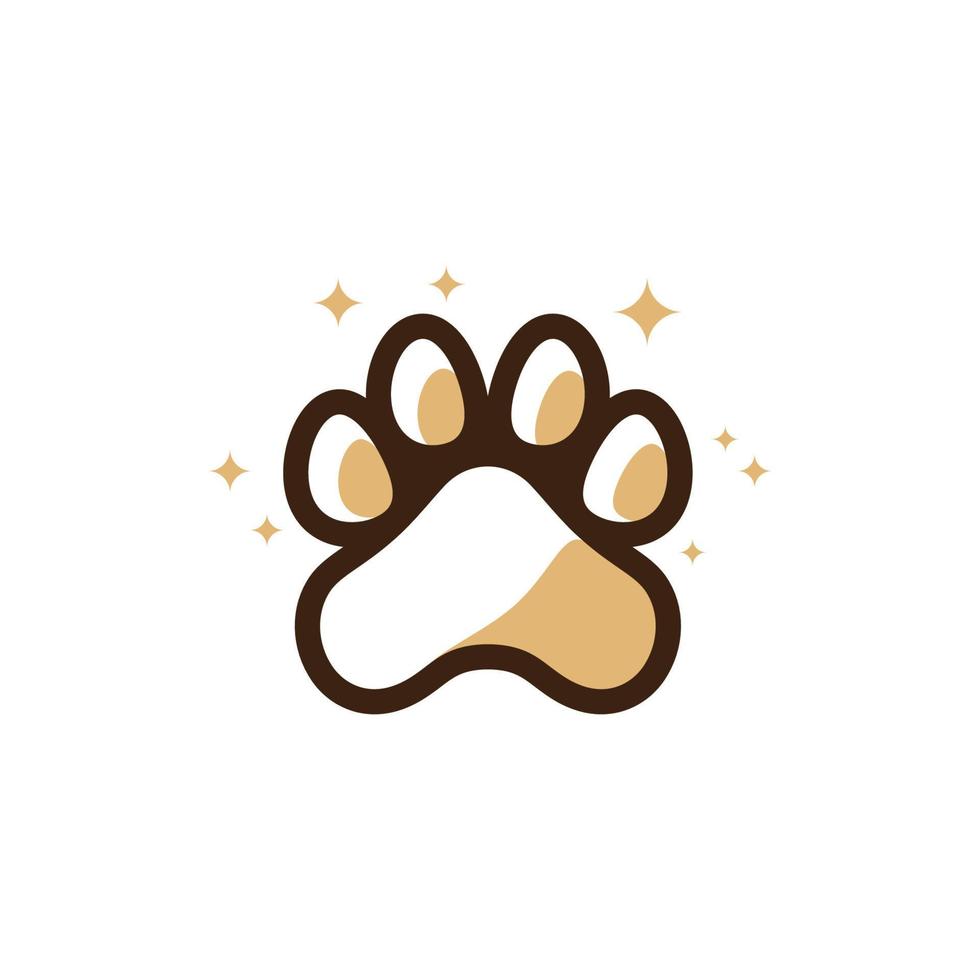 Paw Logo design vector illustration