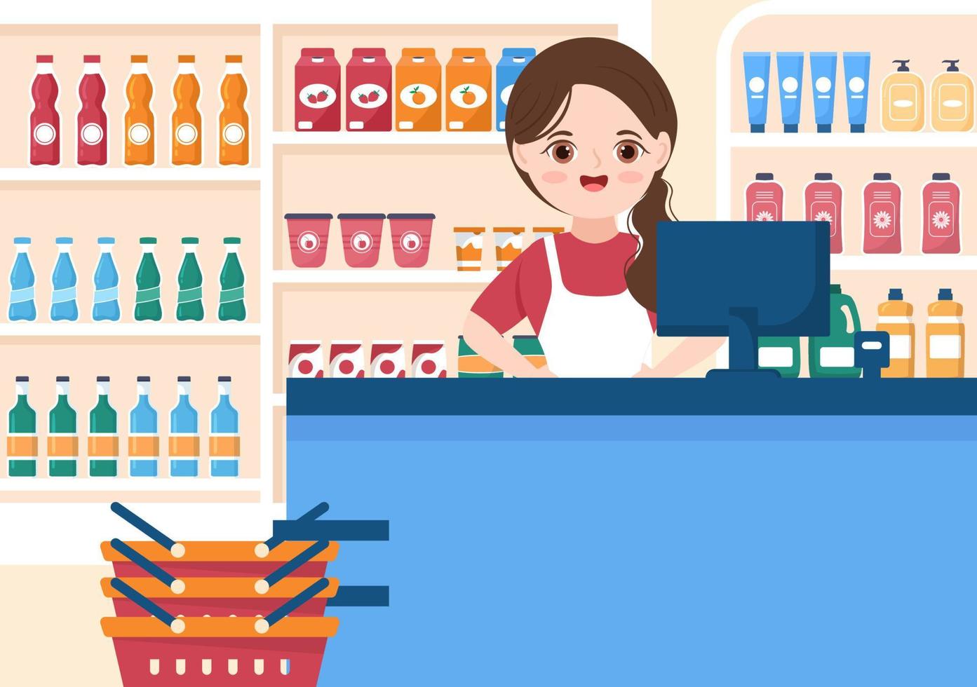 tienda de abarrotes o supermercado con estantes de productos alimenticios, estantes lácteos, frutas y bebidas para comprar en dibujos animados planos dibujados a mano ilustración de plantillas 13011127 Vector en Vecteezy tienda de abarrotes o supermercado con estantes de productos alimenticios, estantes lácteos, frutas y bebidas para comprar en dibujos animados planos dibujados a mano ilustración de plantillas 13011127 Vector en Vecteezy