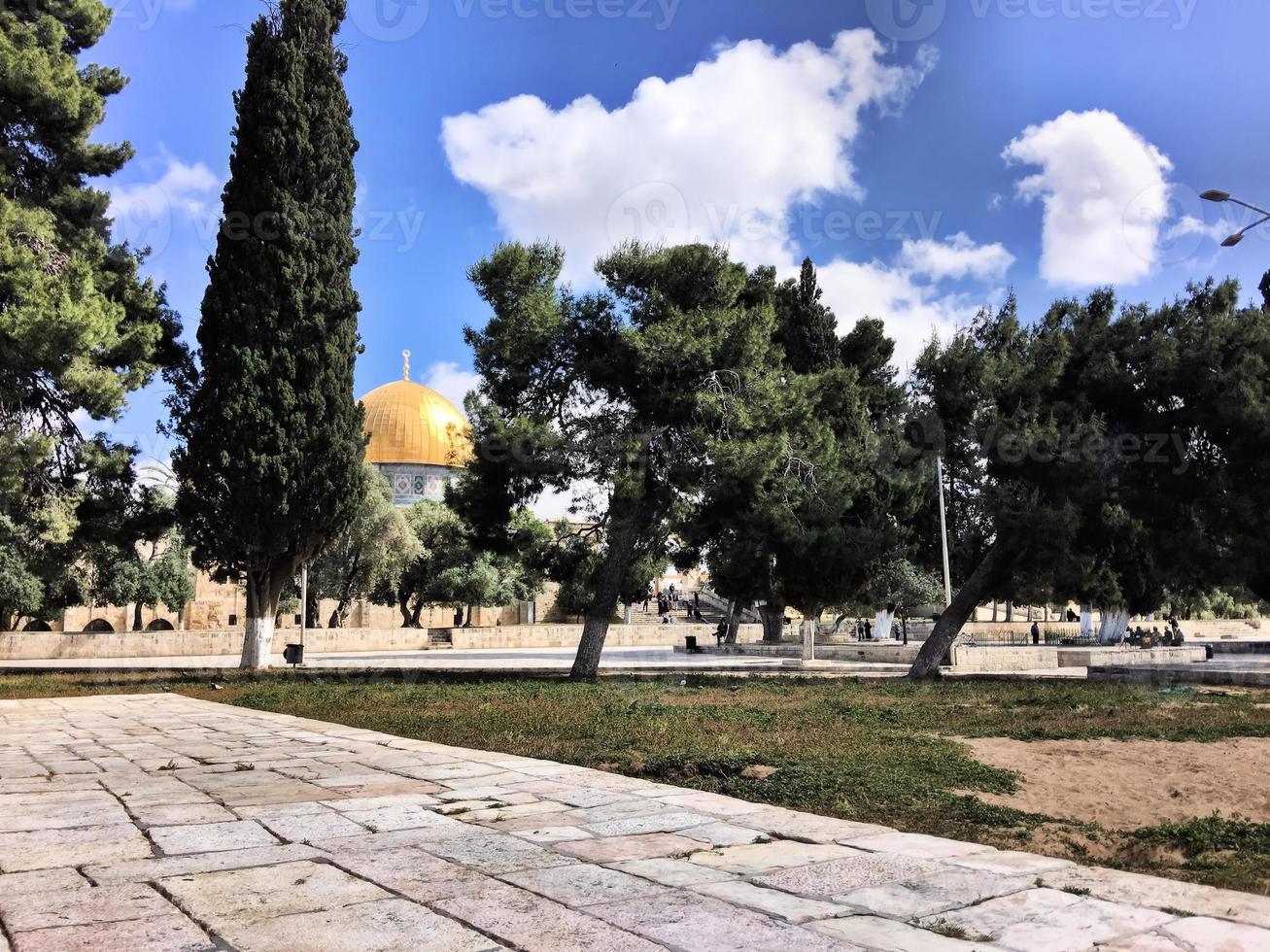 A view of the Dome of the Rock in Jerusalem photo