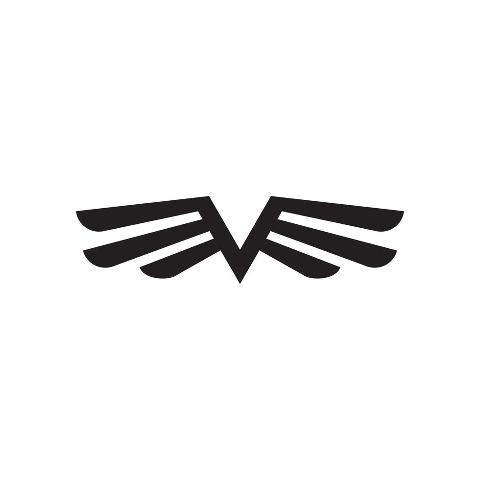 Wing logo symbol vecto vector