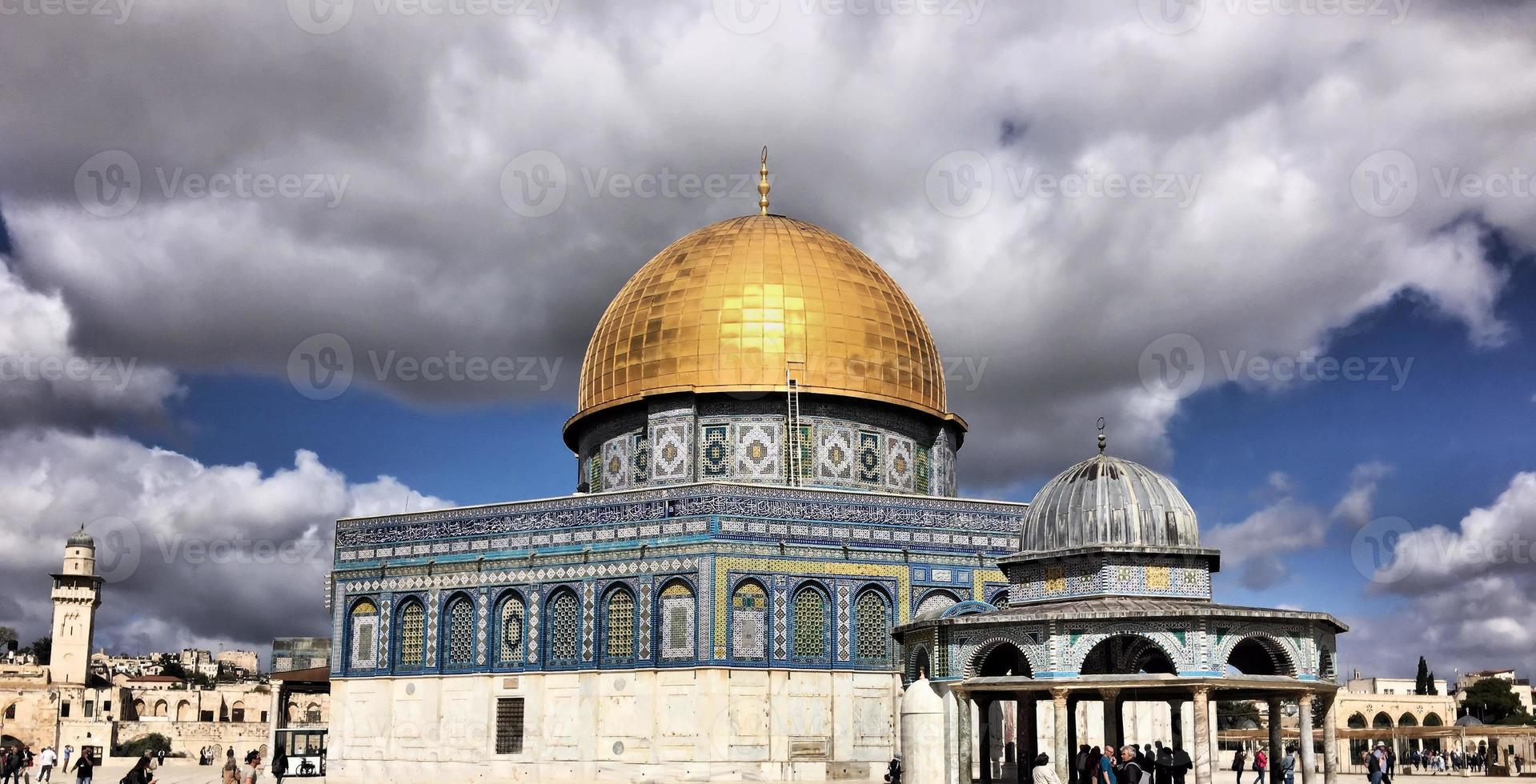 A view of the Dome of the Rock in Jerusalem photo