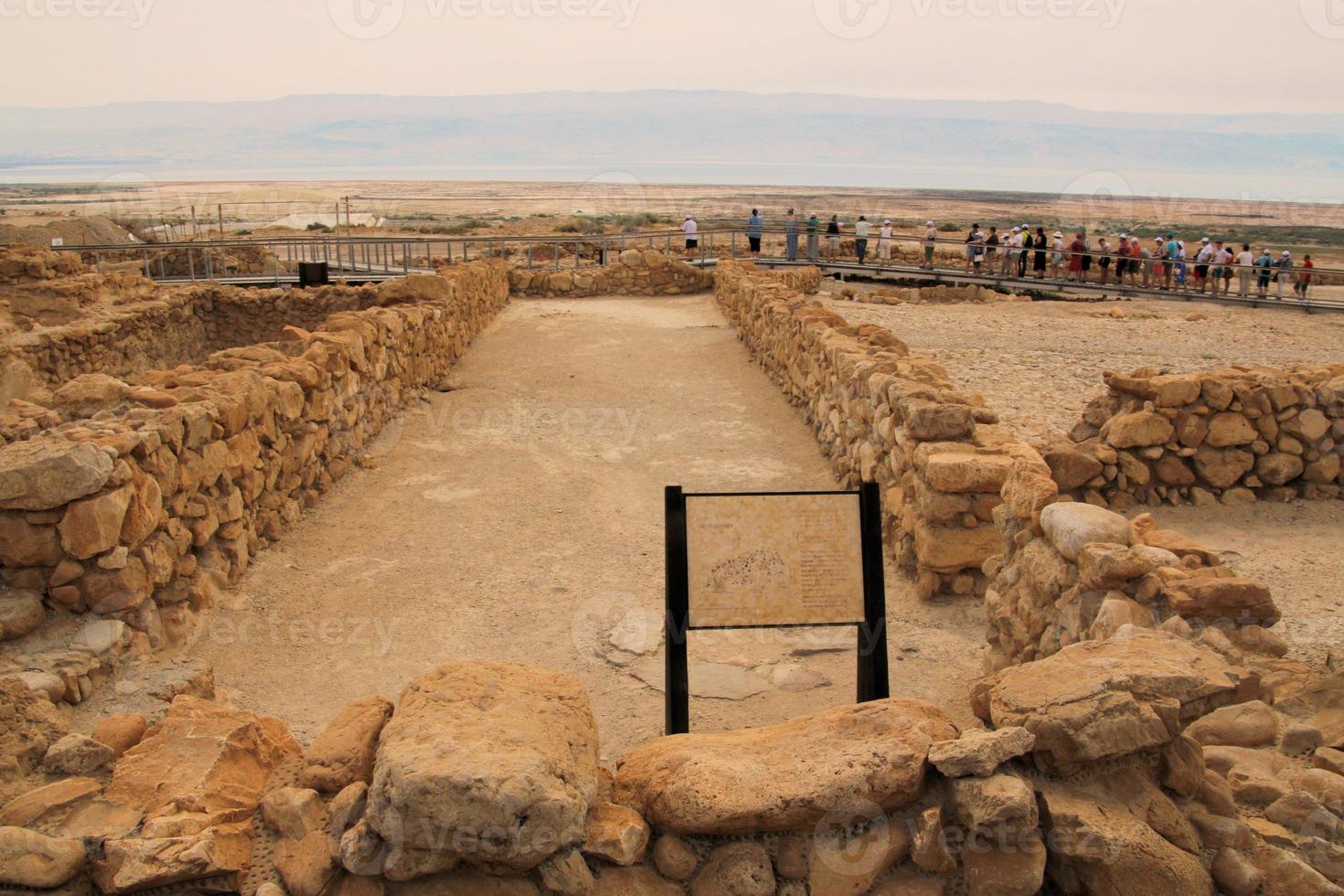 A view of Qumran in Israel photo