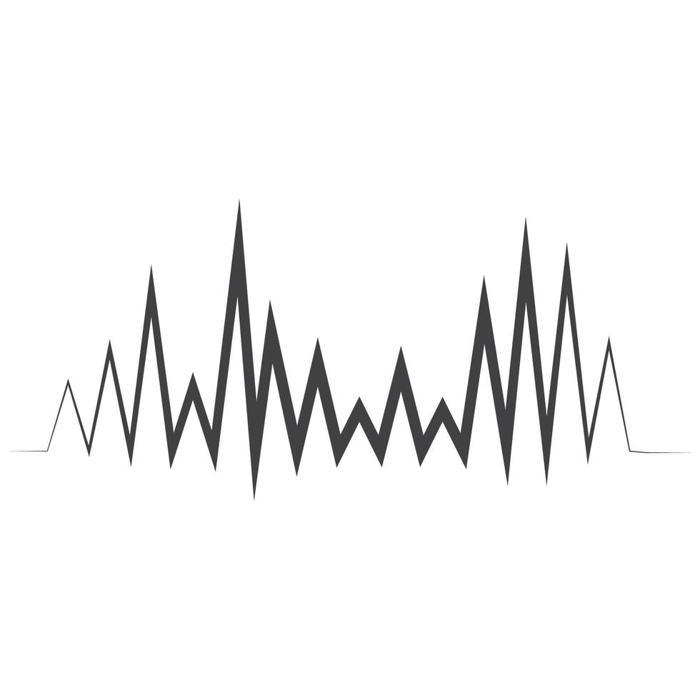 sound wave music logo vector