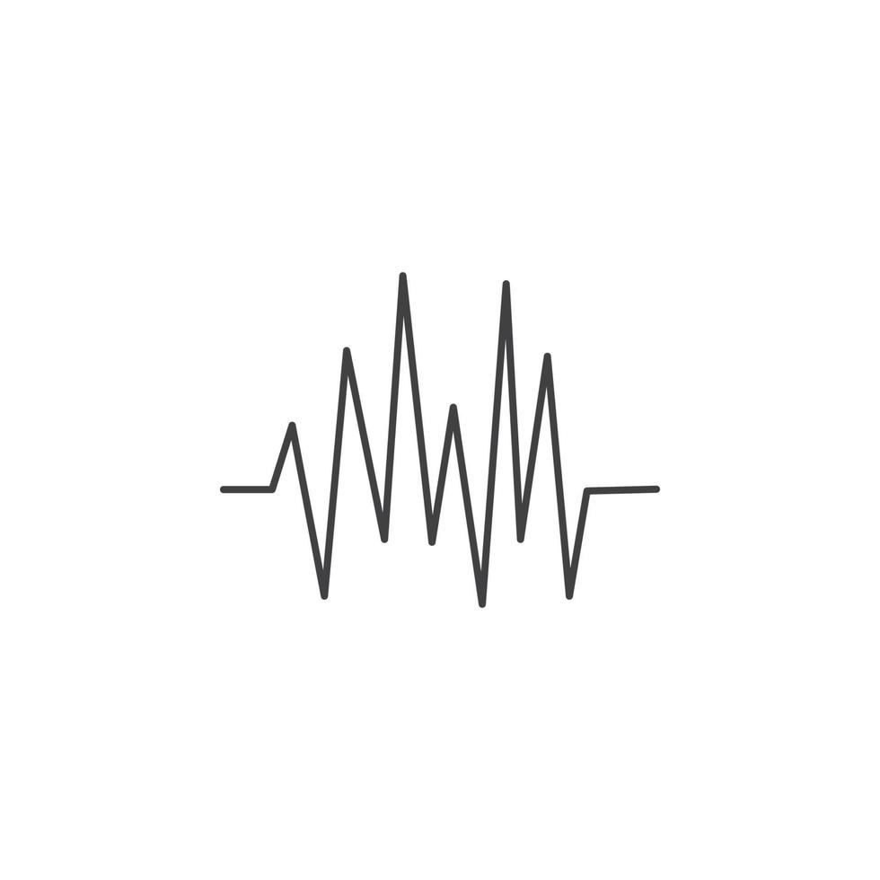 sound wave music logo vector