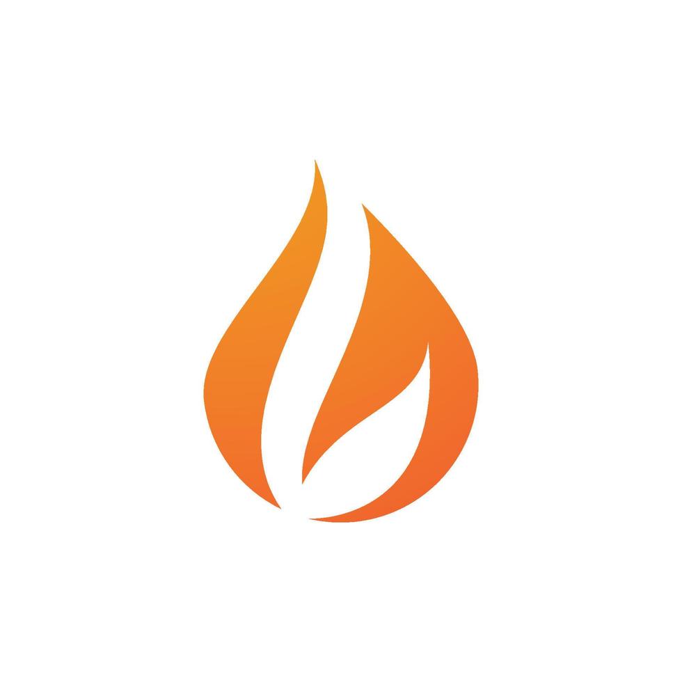 vector de plantilla de logotipo de llama