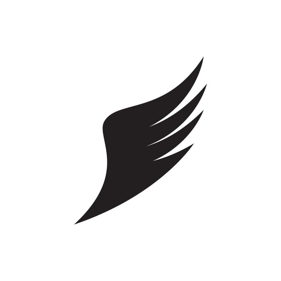 vector de símbolo de logotipo de ala