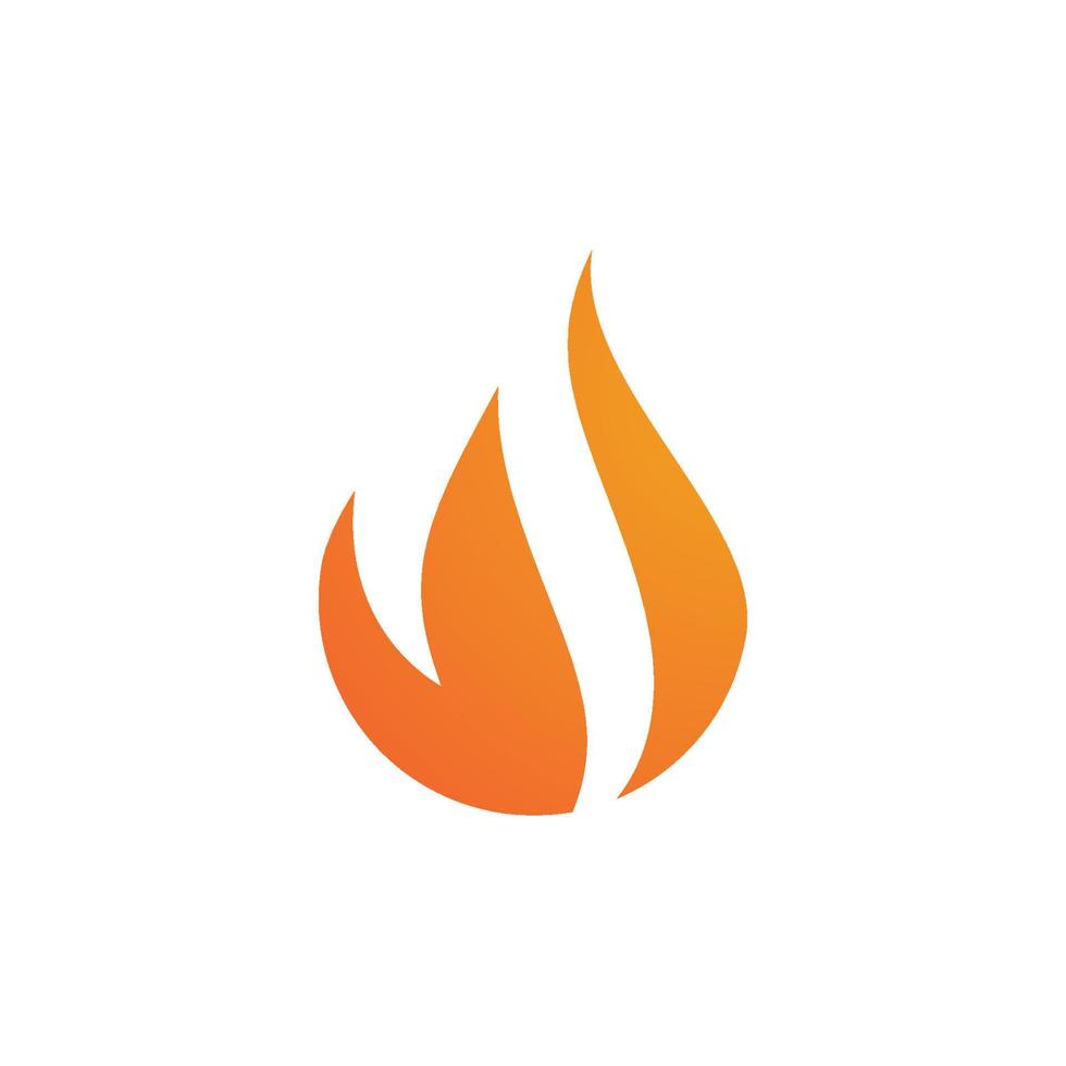 vector de plantilla de logotipo de llama