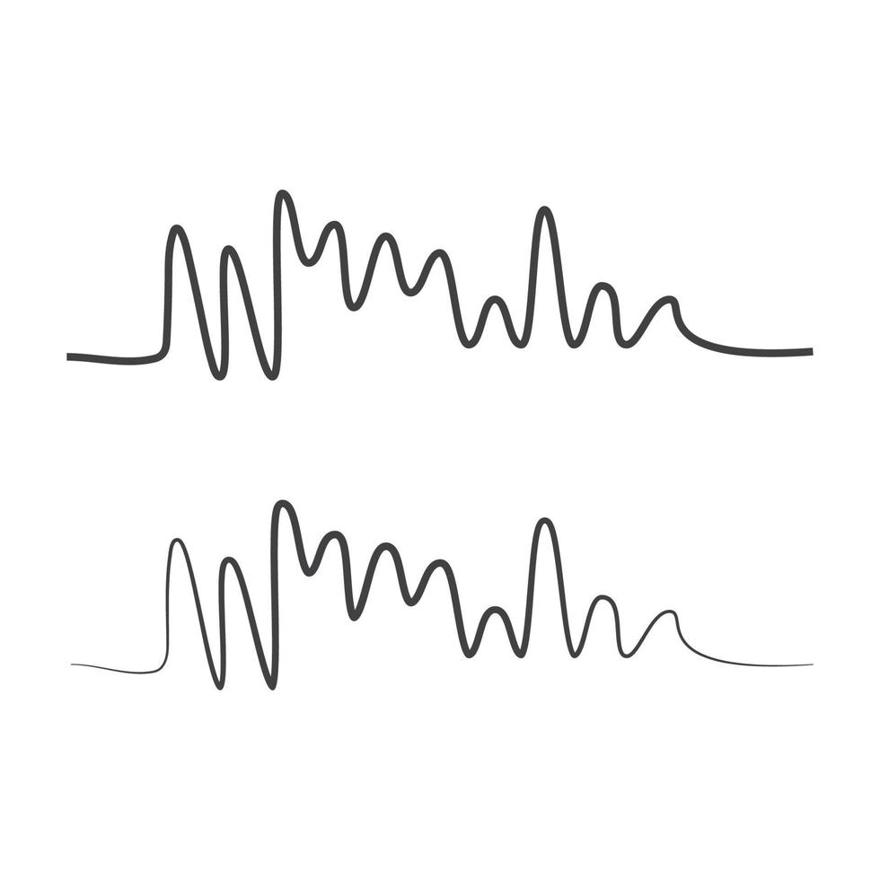 sound wave music logo vector