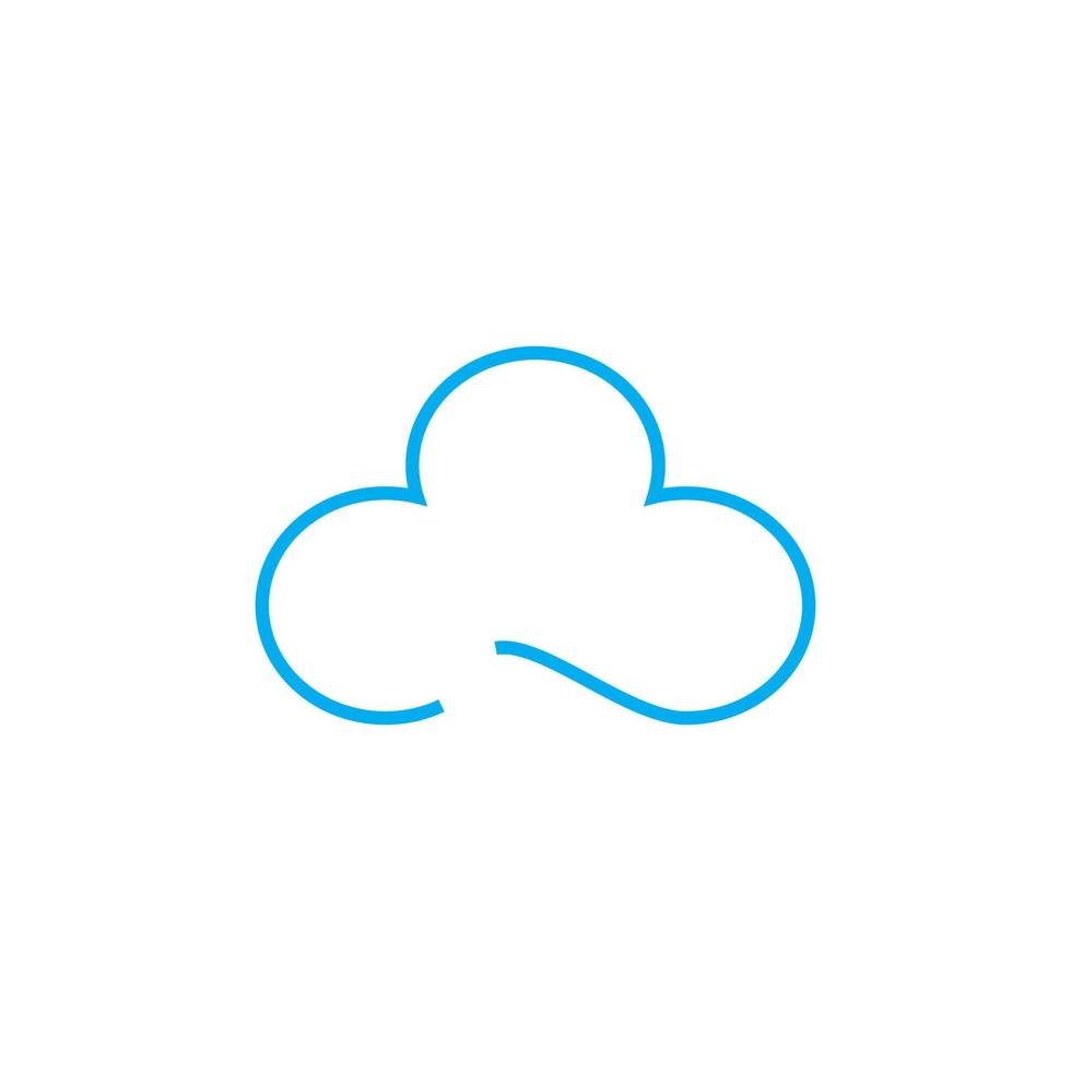 vector de logotipo de nube