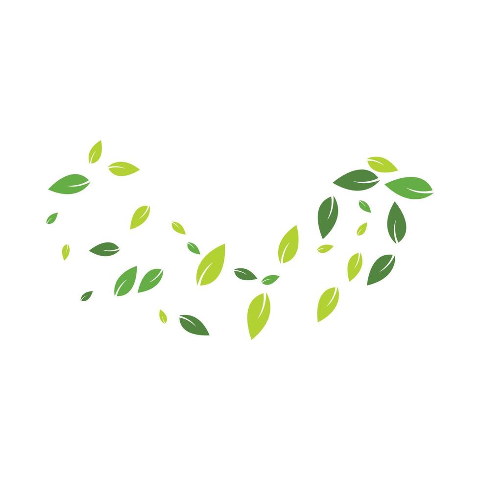 Green leaves background vector