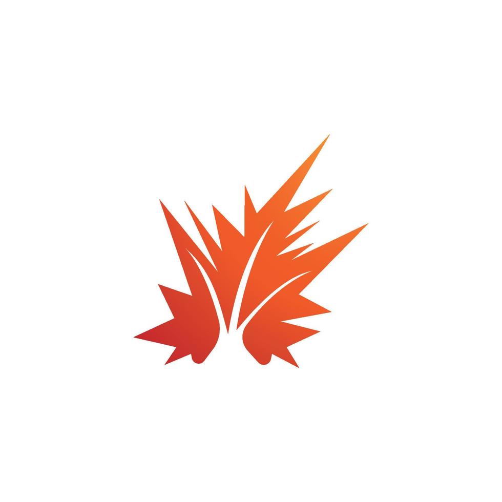 autumn leaf icon vector