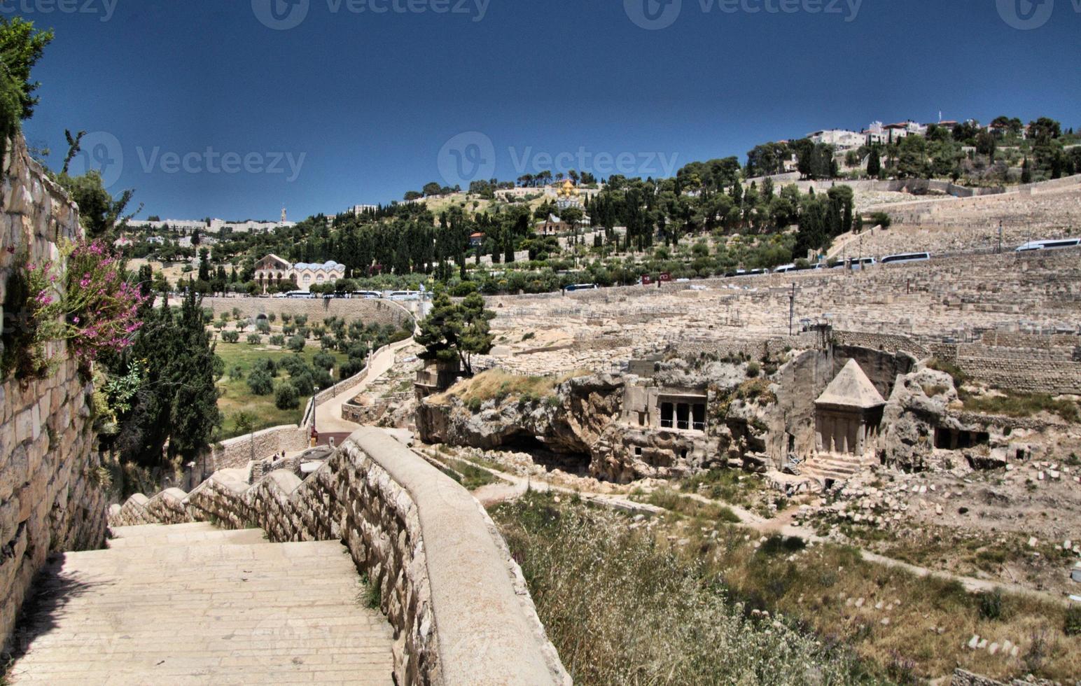 A view of Jerusalem from the Mount of Olives photo