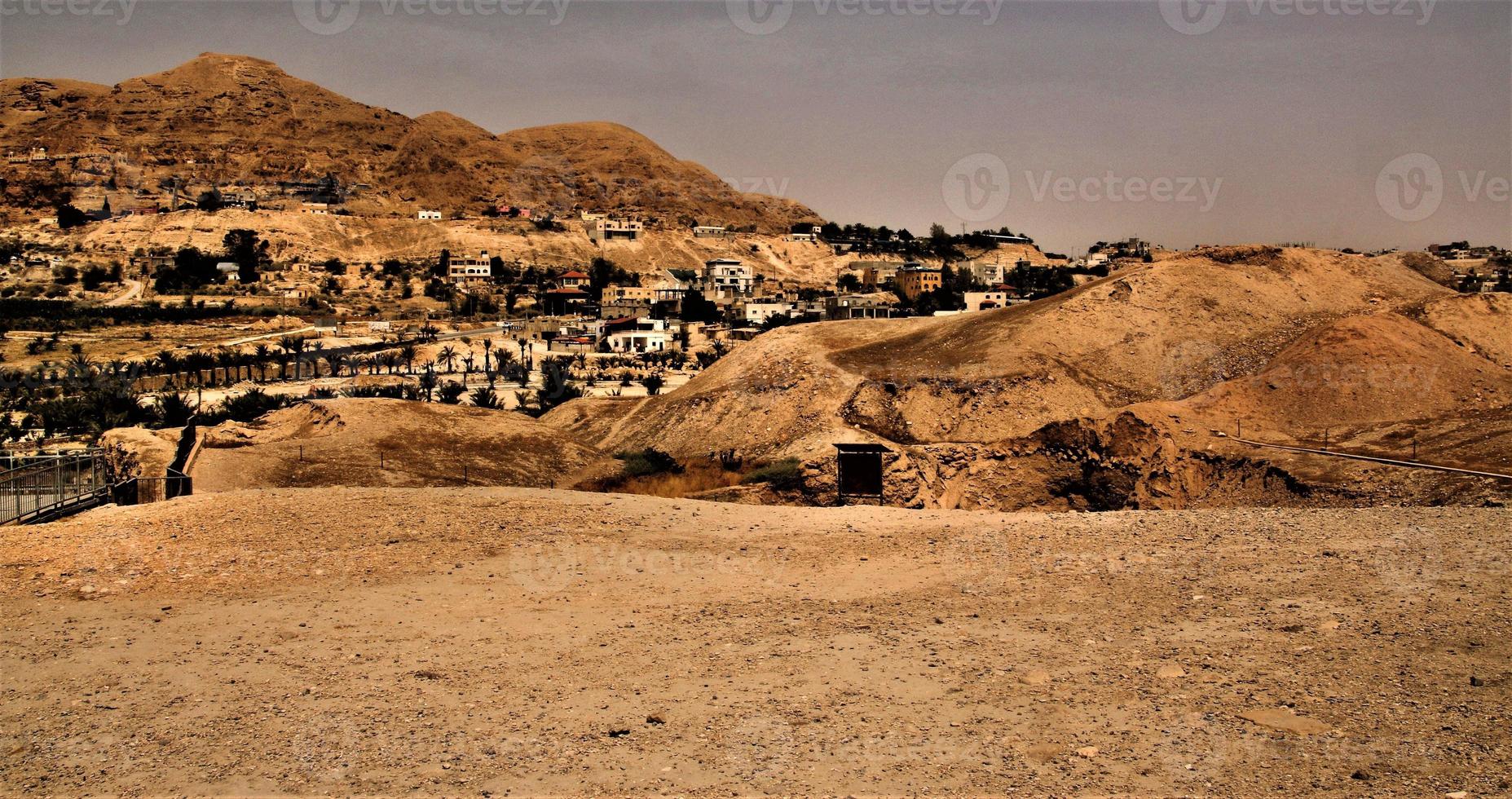 A view of the old town of Jericho in Israel photo