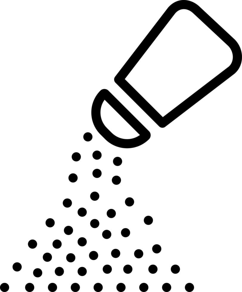 line icon for salt vector