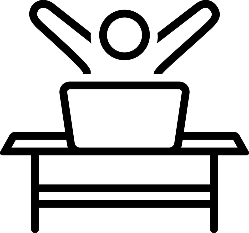 line icon for eager vector