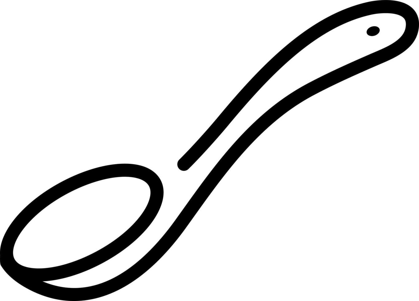 line icon for tablespoon vector