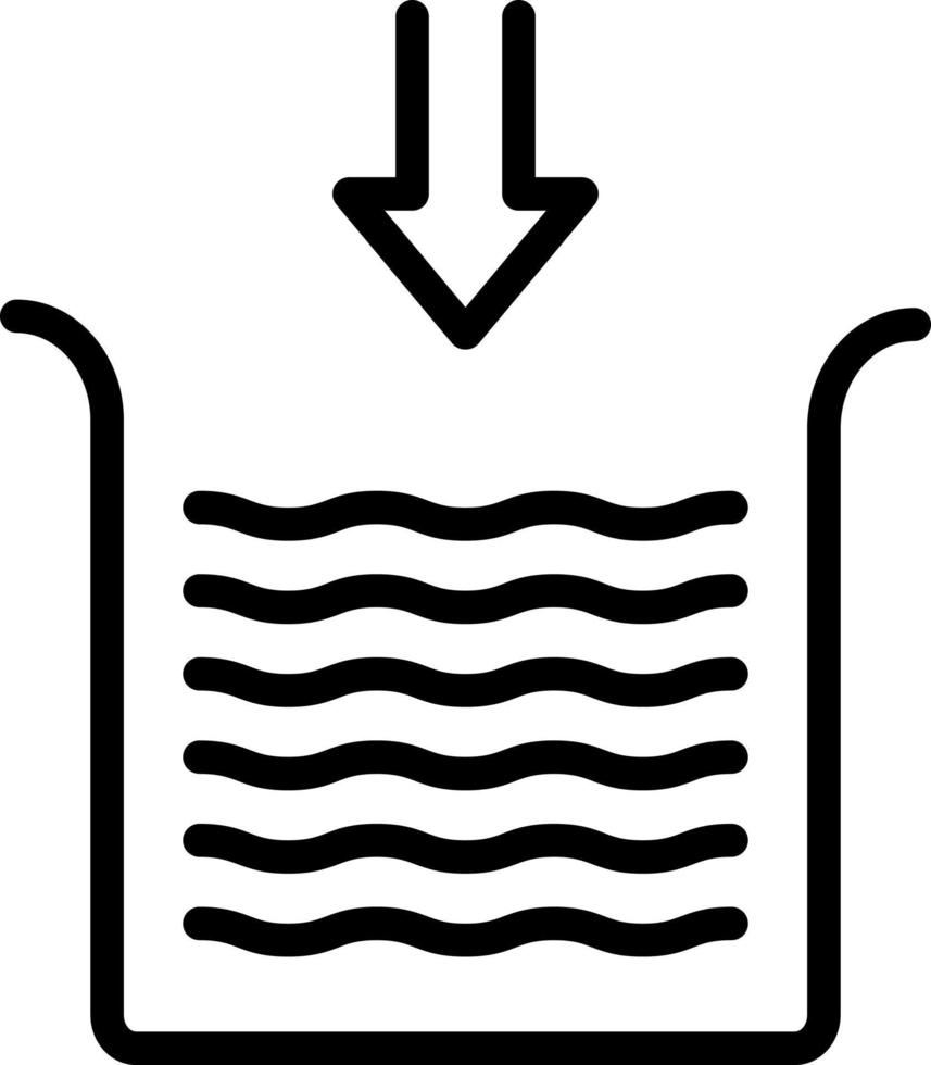 line icon for below vector