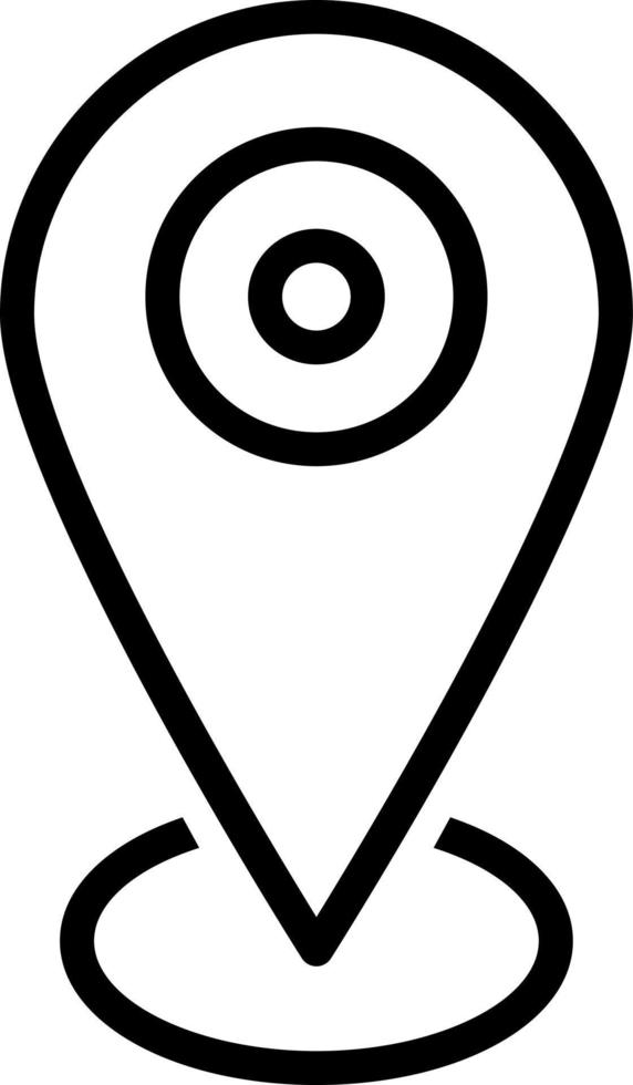 line icon for location pin vector