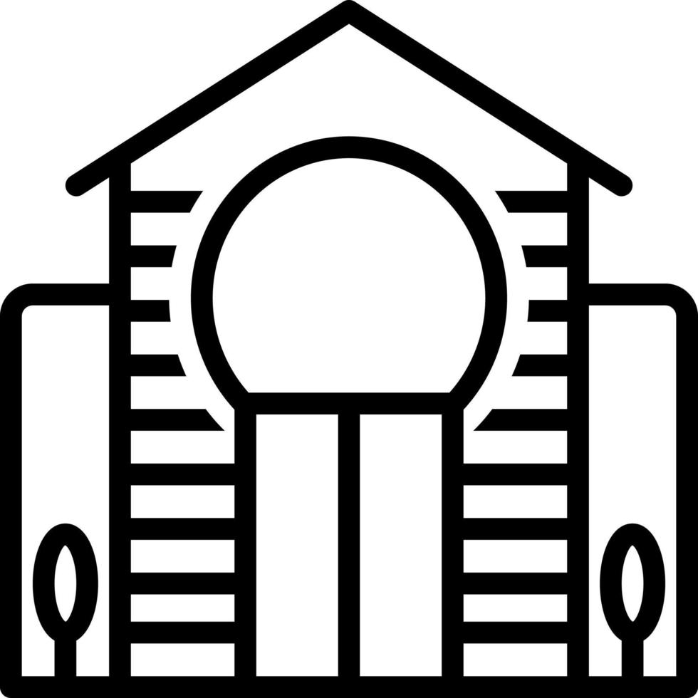 line icon for hotel vector
