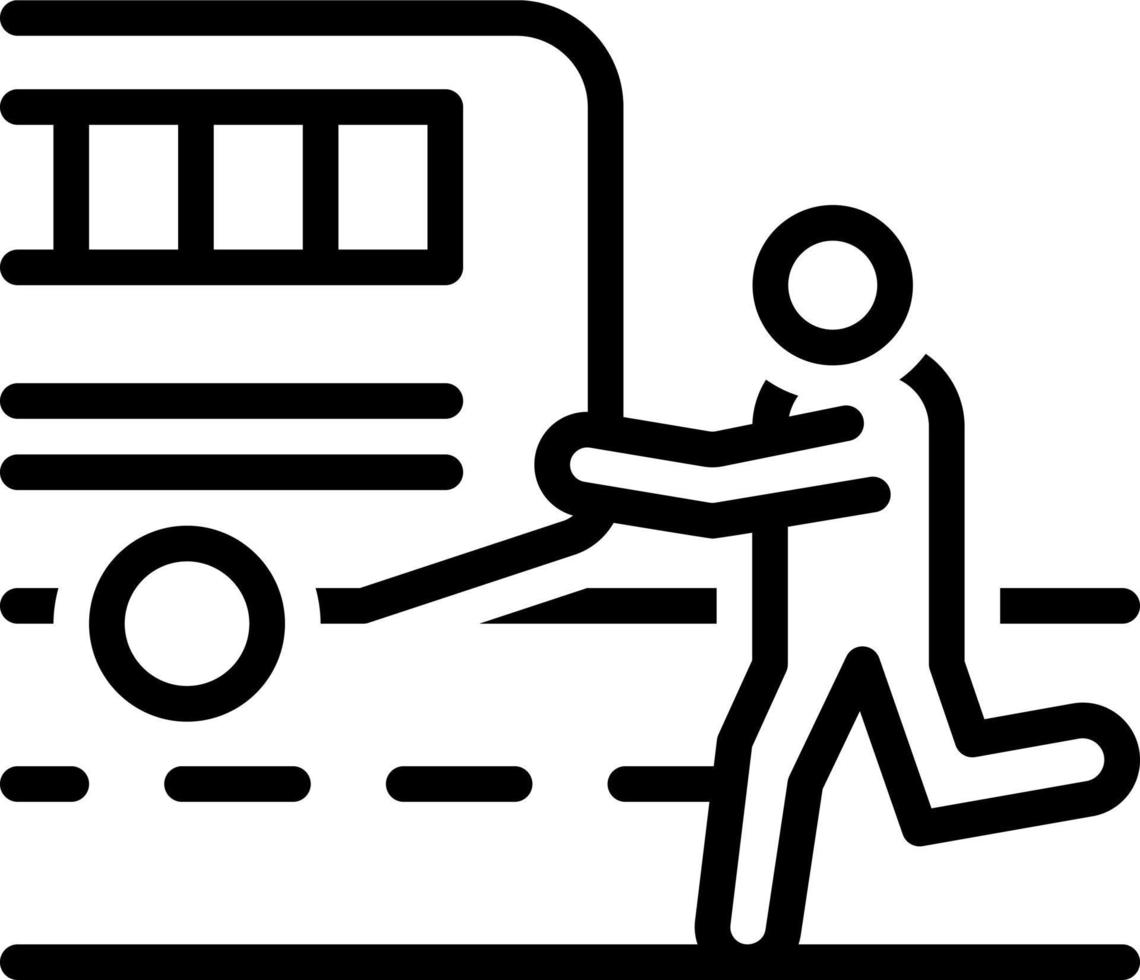line icon for unfortunately vector