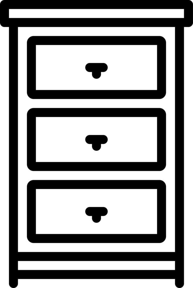 line icon for cabinet vector