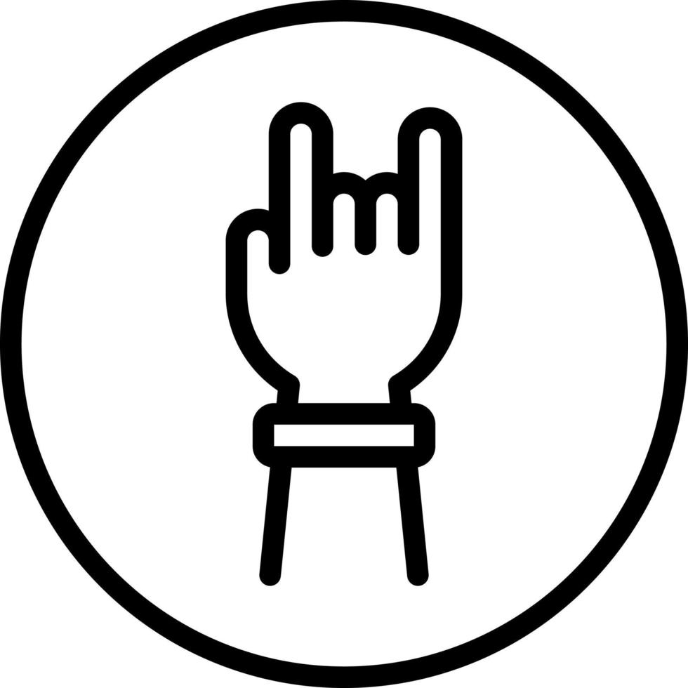 line icon for rockon swag vector