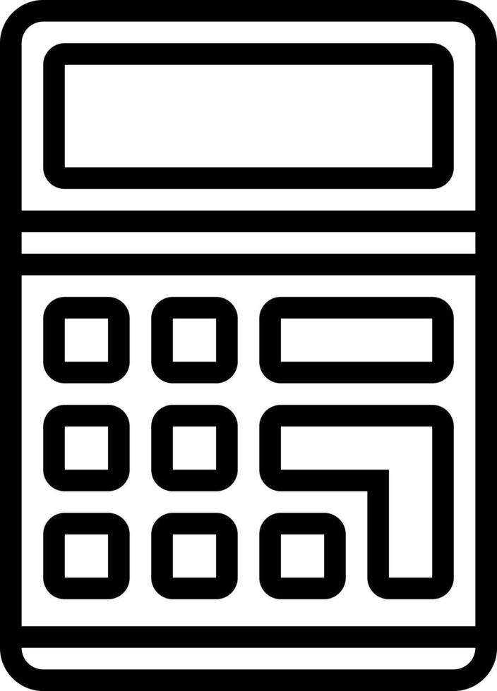 line icon for calculate vector