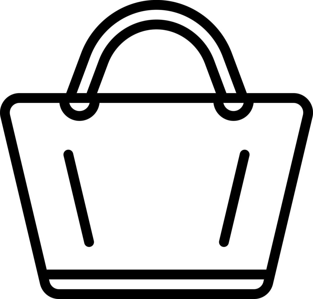 line icon for bag vector