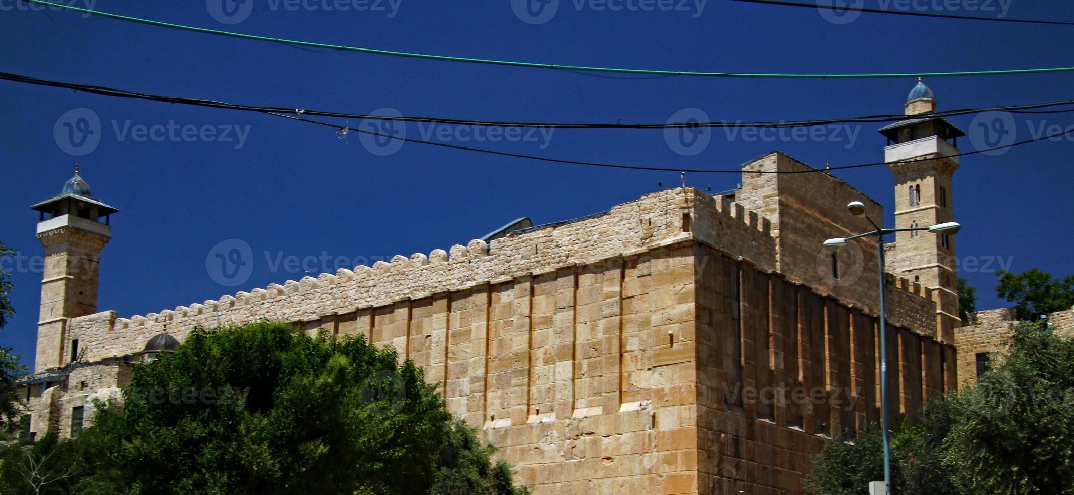 A view of the Tombs of the Patriarchs in Hebroan photo
