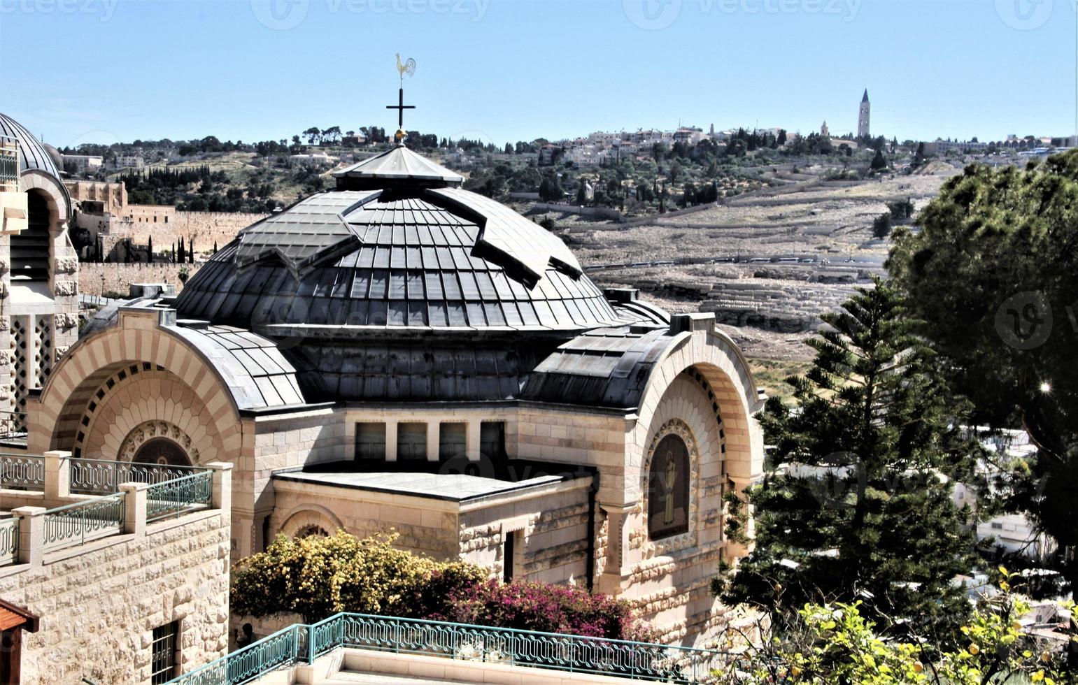 A view of the Church of St Peter at Galicantu in Jerusalem photo