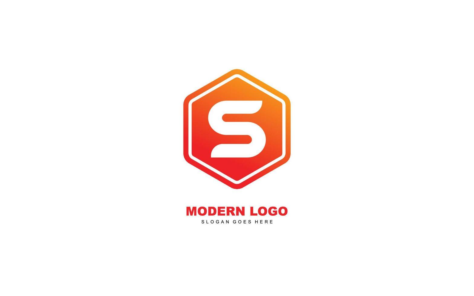 S logo shape for identity. letter template vector illustration for your brand.