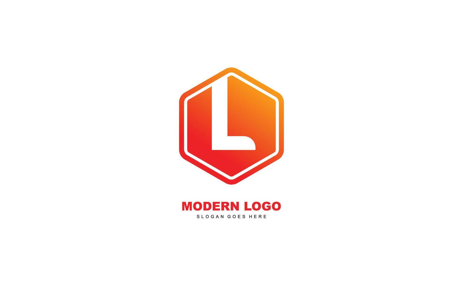 L logo shape for identity. letter template vector illustration for your brand.