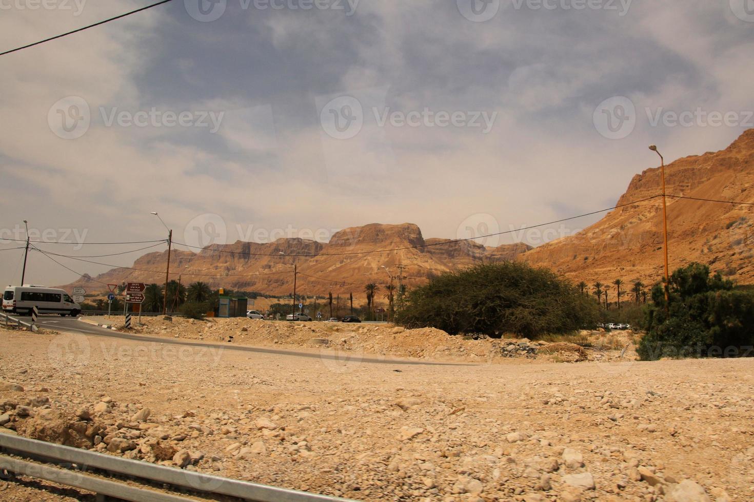 A view of the Judean Desert in Israel photo