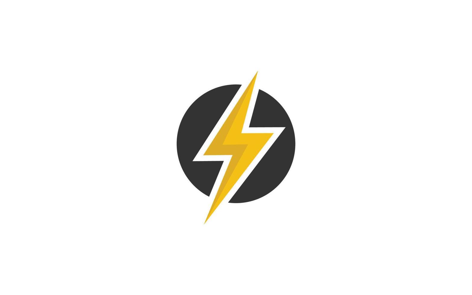 O logo energy vector for identity company. initial letter thunder template vector illustration for your brand.