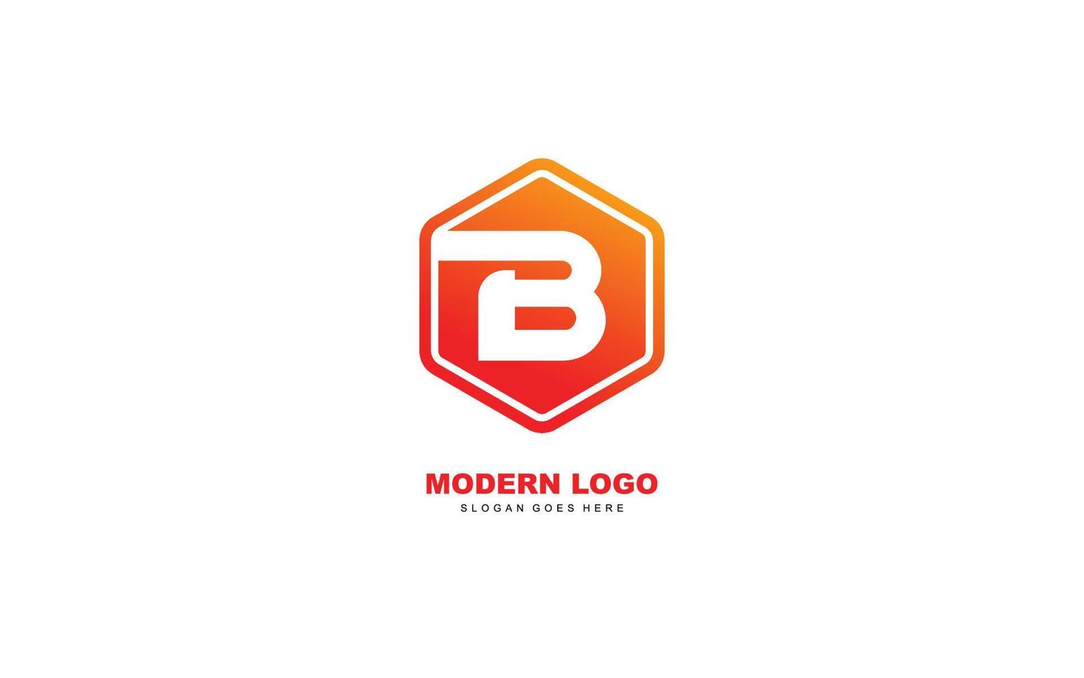 B logo shape for identity. letter template vector illustration for your brand.