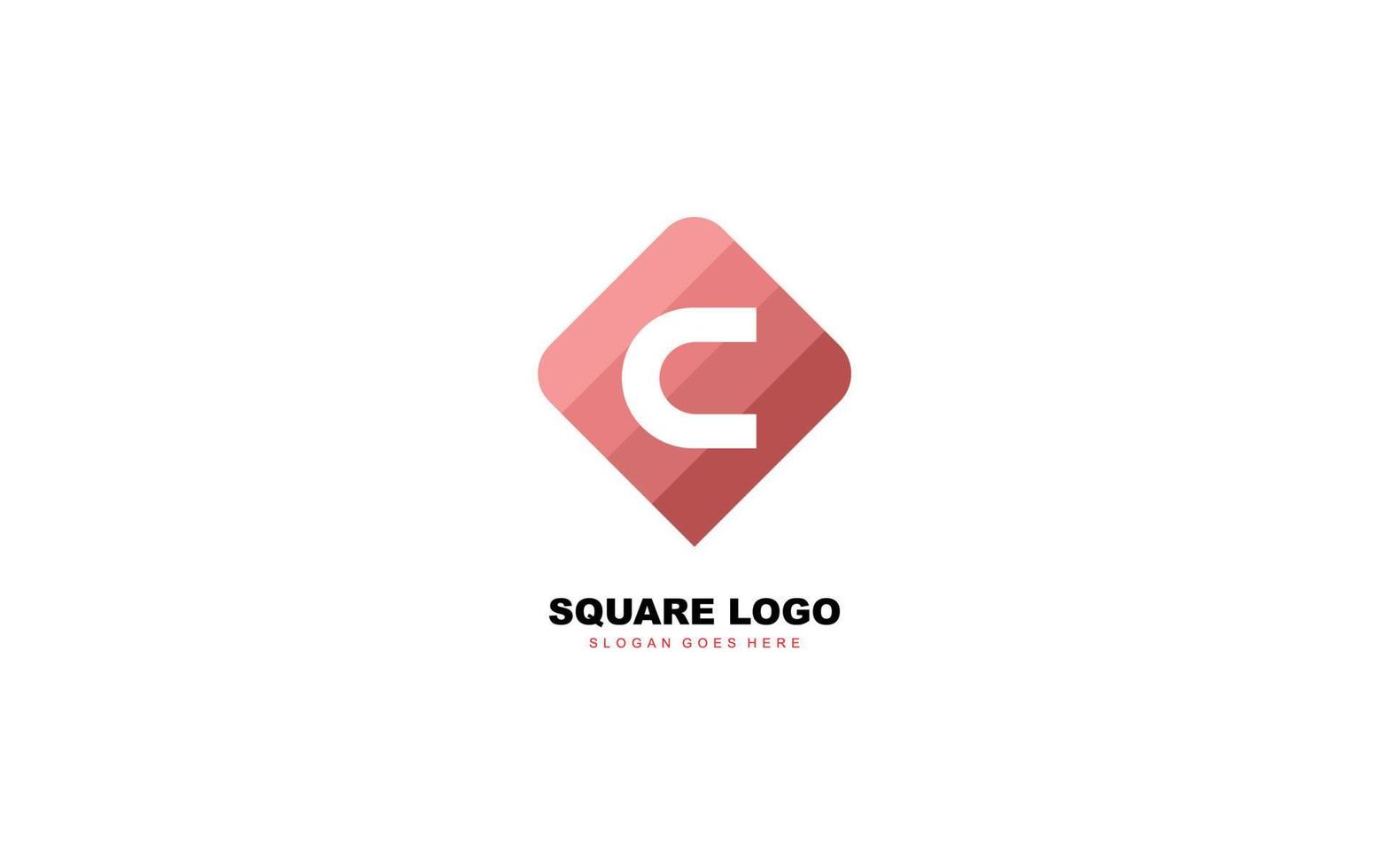 C logo shape for identity. letter template vector illustration for your brand.