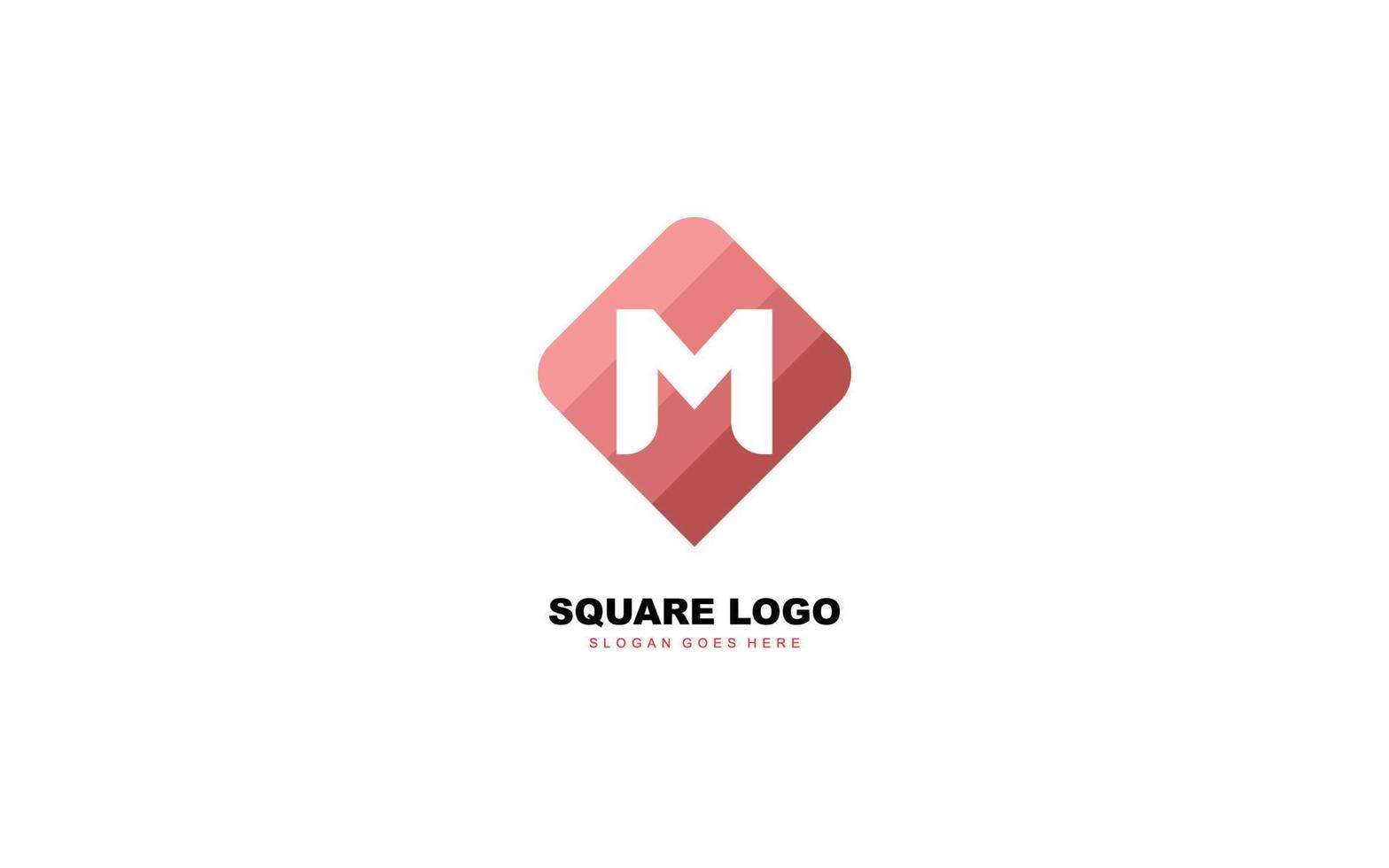 M logo shape for identity. letter template vector illustration for your brand.