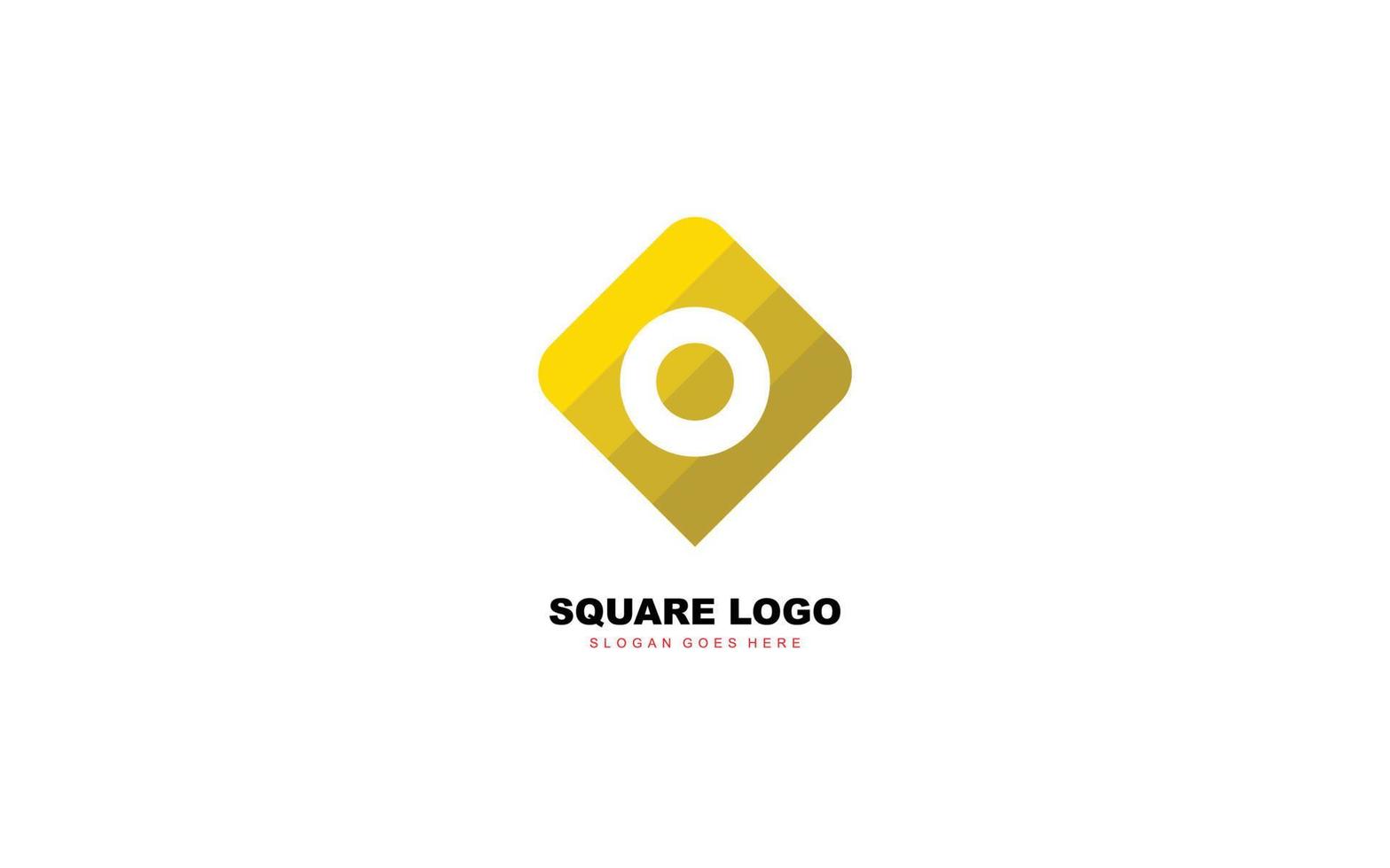 O logo shape for identity. letter template vector illustration for your brand.