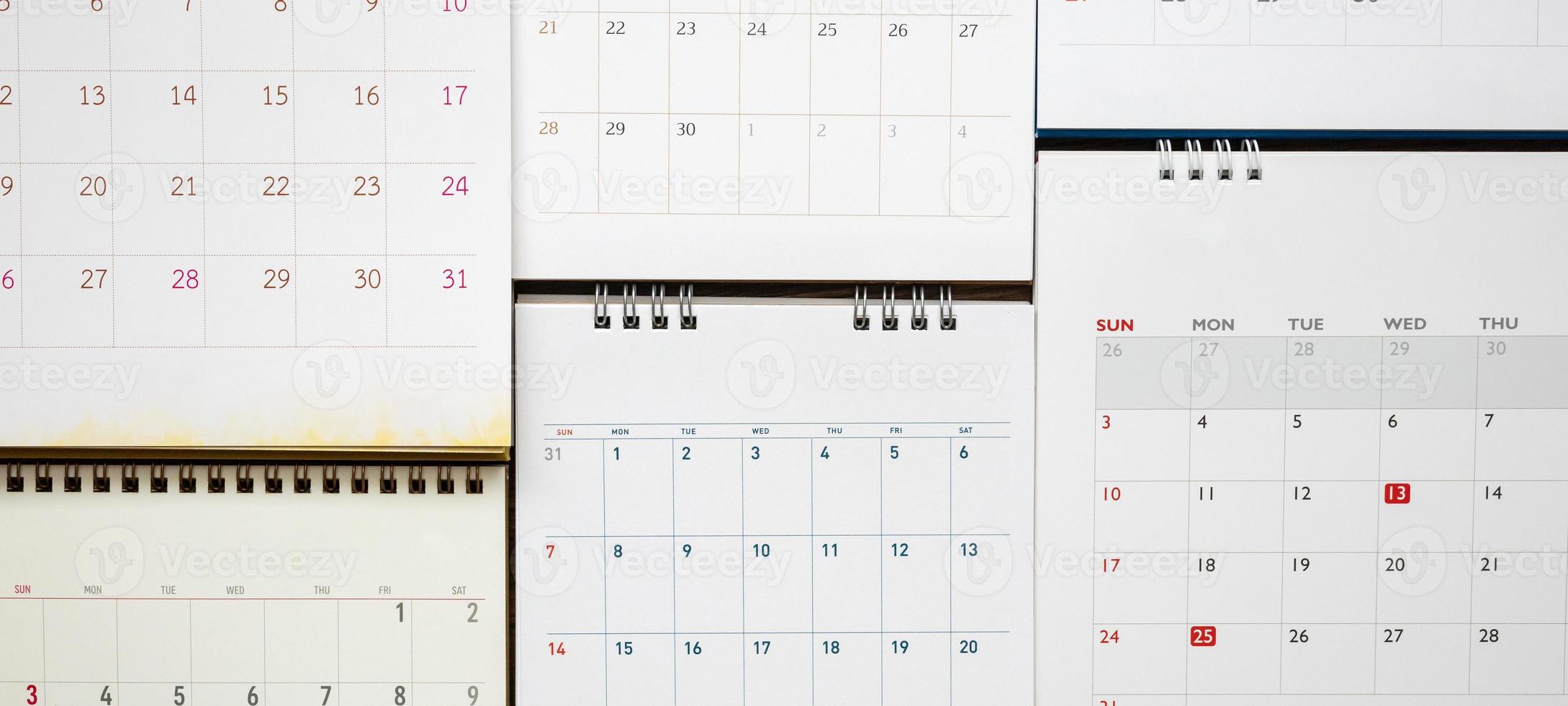 calendar page background business planning appointment meeting concept photo